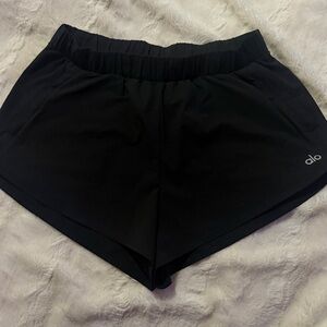 ALO Yoga Black Women's Athletic Shorts with Elastic Waistband